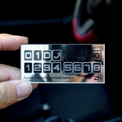 ZN 타이니 미니 주차번호판 자동차 주차알림판(2개이상 구매가능) (업체별도 무료배송)