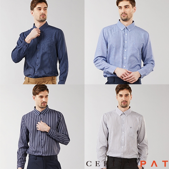 [홈쇼핑상품] [CERINI by PAT] 남성 젠틀 스판 셔츠 1종 24s (업체별도 무료배송)