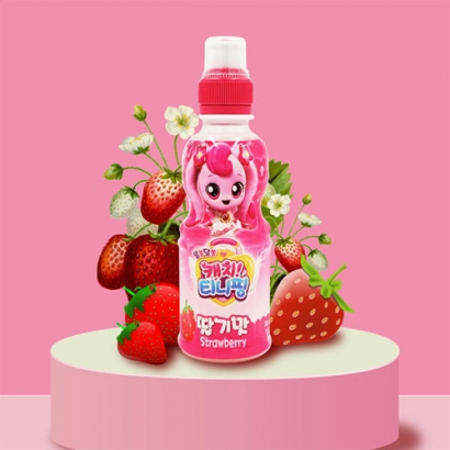 웅진 캐치티니핑 딸기 사과 복숭아 어린이음료수 200ml x 24개 (업체별도 무료배송)