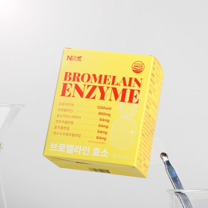 [국내특허] 브로멜라인 효소 파인애플맛 2g x 30포 (3개이상 구매가능) (업체별도 무료배송)