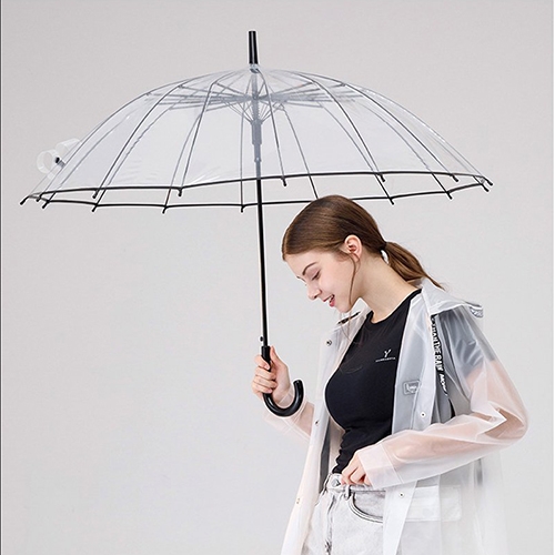 16K 튼튼한 자동 투명 장우산 (2개 구매시 추가할인) (업체별도 무료배송)
