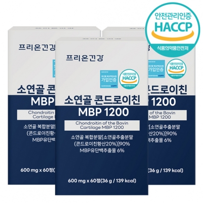 [프리온건강] 소연골 콘드로이친 MBP 1200 x 3박스 (업체별도 무료배송)