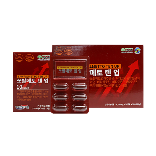 쏘팔메토 텐 업 (남성전립선건강) 1,200mg*30캡슐x3박스 (업체별도 무료배송)