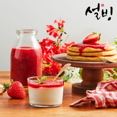 설빙 건강한 달콤함을 가득 담은 딸기청 1kg (업체별도 무료배송)