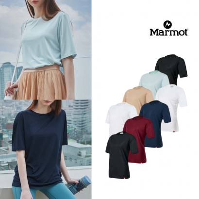 [마모트] 여성 데일리 반팔 티셔츠 단품 MA21STS8W (업체별도 무료배송)
