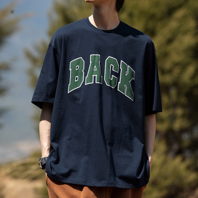 남여공용 커플 여름 BACK 프린트 오버핏 면 반팔티 나염 티셔츠 I2TS050 (업체별도 무료배송)