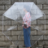 일반우산 2배 사이즈! 와커 투명 자이언트 장우산 (업체별도 무료배송)
