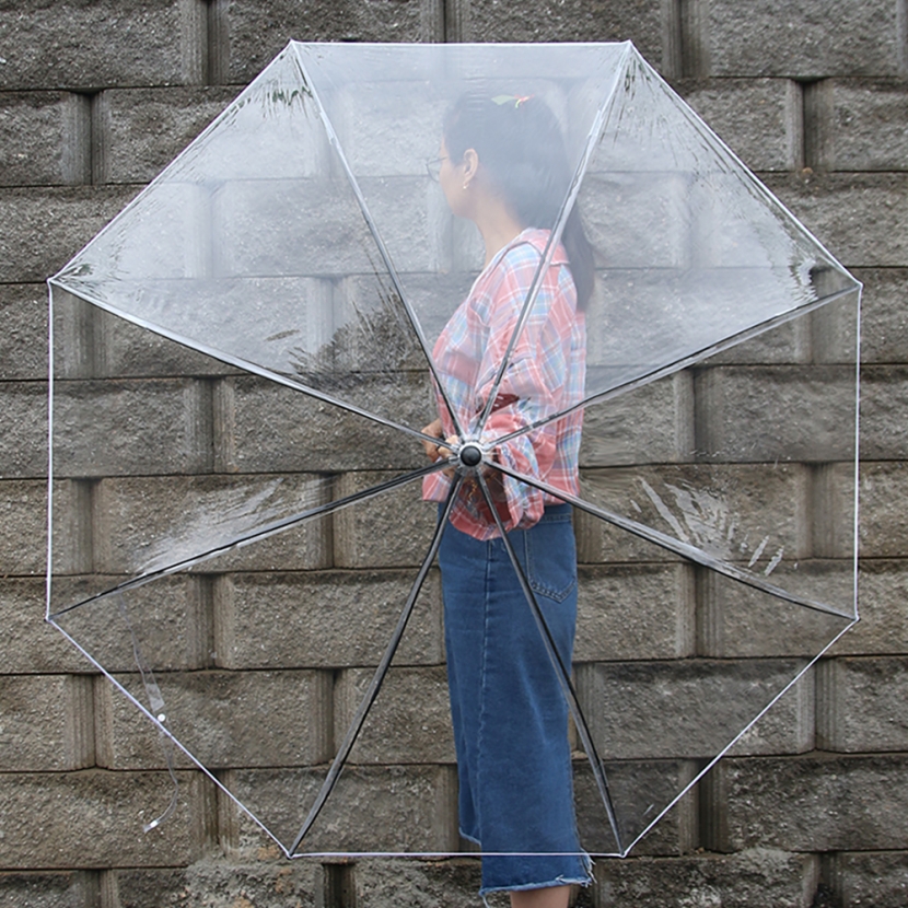 일반우산 2배 사이즈! 와커 투명 자이언트 장우산 (업체별도 무료배송)