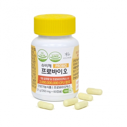 [한정특가]슈비체 프로바이오 병원처방전용 유산균 60캡슐 2개월분 (업체별도 무료배송)