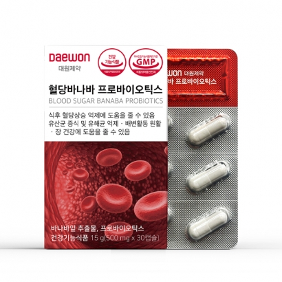 [1+1] 대원제약 혈당바나바 프로바이오틱스 500mg x 30캡슐 모음전 택1) (업체별도 무료배송)