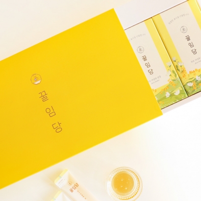 꿀임당 꿀스틱 제주 야생화꿀 40스틱 꿀선물+쇼핑백 (업체별도 무료배송)