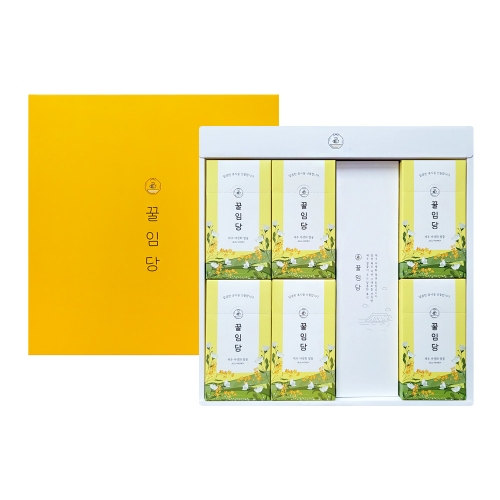 꿀임당 꿀스틱 제주 야생화꿀 60스틱 꿀 선물세트+쇼핑백 (업체별도 무료배송)
