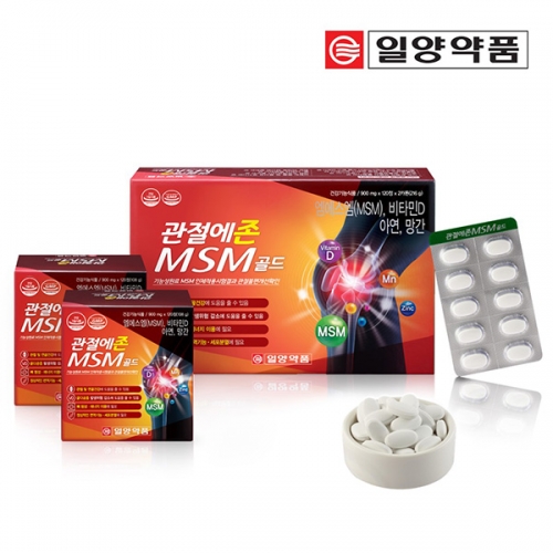 [일양약품] 관절 연골 건강 관절에존 MSM 골드 240정 4개월분 (업체별도 무료배송)
