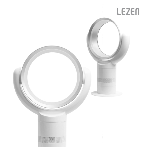 [LEZEN] 르젠 원형 무엽 선풍기 LZEF-NF12 (날개없는선풍기/9단조절/리모컨) (업체별도 무료배송)