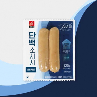 도드람 오리지널/청양/치즈/깻잎 단백소시지 120g (8개이상 구매가능) (업체별도 무료배송)