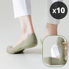 [대량구매관] 발바닥 뒷꿈치 쿠션 여성 덧신 6color (10족단위 구매가능) (업체별도 무료배송)