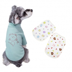 [후쿠호] 강아지 반려동물 의류 티셔츠 2종 택1 (3장이상 구매가능)(업체별도 무료배송)