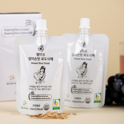 엄마손맛 포도식혜 국내산쌀 발효원액과 국내산 포도과즙 100ml x 40팩 (업체별도 무료배송)