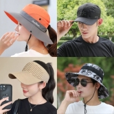 [주말특가] 여름시즌 UV차단 벙거지 썬캡 폴딩 모자 선글라스 (3개이상 구매가능) (업체별도 무료배송)