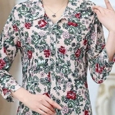 봄/가을 중년 얇은 꽃무늬플로랄셔츠 블라우스 (업체별도 무료배송)