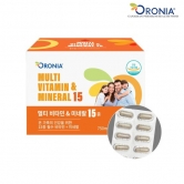 [오로니아] 멀티비타민 & 미네랄 15종 60캡슐 비오틴 1000mcg PTP (업체별도 무료배송)