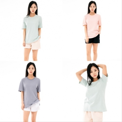 [BFL] 여성 여름 달라붙지 않는 쿨모션 반팔티셔츠 (업체별도 무료배송)