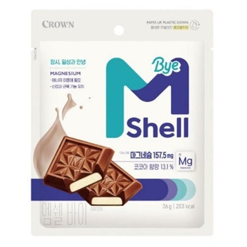 [크라운] 엠쉘바이 초콜릿(마그네슘함유) 36g