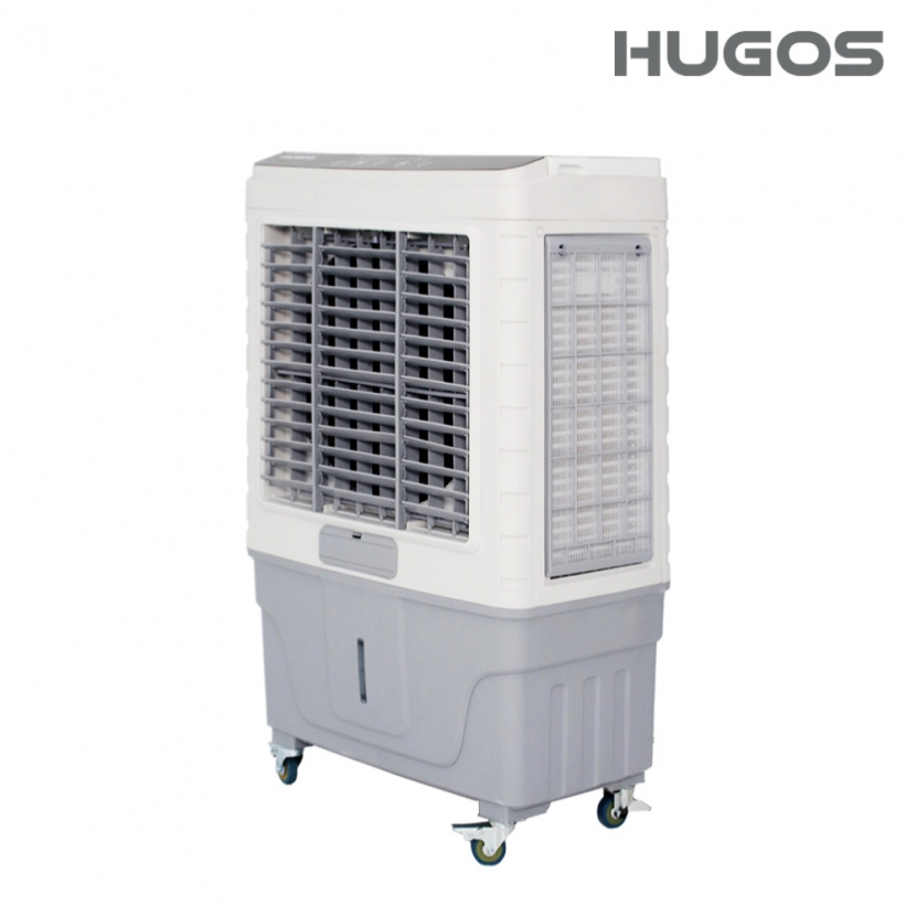 [HUGOS] 이동식 대용량 냉풍기 에어쿨러 (대용량55L물통/20-30평) +아이스팩 증정 (업체별도 무료배송)