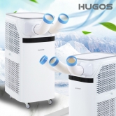 [HUGOS] 이동식 대용량 에어컨 냉방기 (제습기능/물세척가능/AI자동모드) 2구/3구 택1  (업체별도 무료배송)