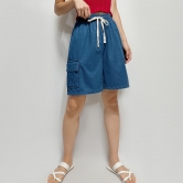 여성 와이드 청반바지 5부 데님팬츠 3color (업체별도 무료배송)