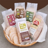 [천율식품] 밀가루,설탕Free 구수한 곡물뻥튀기 80g 5종 (업체별도 무료배송)