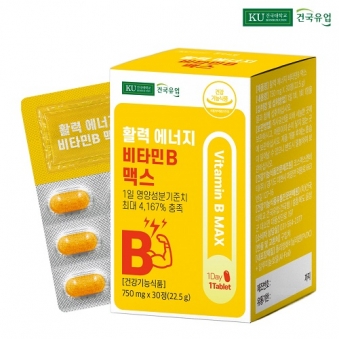 [입고특가][건국유업] 활력 에너지 비타민B 맥스 750 mg*30정