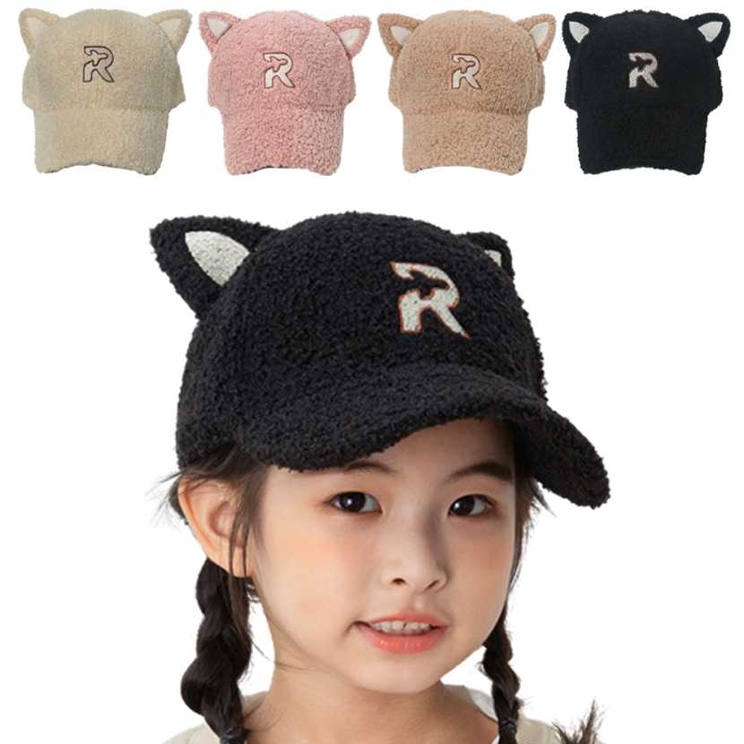 [키즈트리] 유아동 어린이 초등 학생 겨울 방한 털 캡 고양이 모자 DM-131 (업체별도 무료배송)